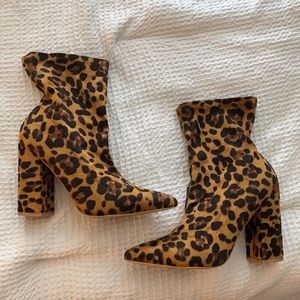Cheetah booties